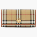 Burberry Controlla l'archivio del portafoglio continentale beige