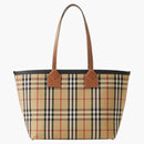 Burberry Check Cotton Small London Dead Bag Briar Brown/Black