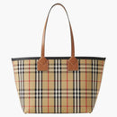 Burberry Check Cotton Small London Dead Bag Briar Brown/Black