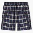 Burberry Check Drawcord Swim Shorts Carbon Blue
