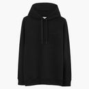 Burberry Check Ekd Cotton Hoodie Black