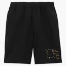 Burberry Check EKD Shorts de algodón Negro