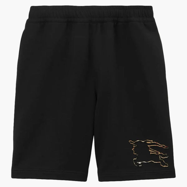Burberry Check Ekd Cotton Shorts Black