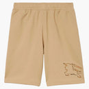Burberry Check Ekd Cotton Shorts Soft Fawn
