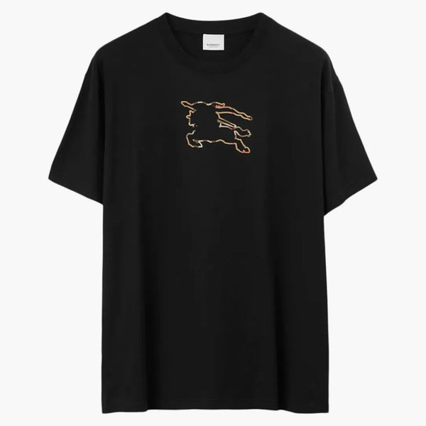 Burberry check EKD Cotton T-shirt svart