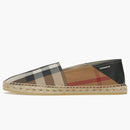 Burberry Check Espadrilles Birch Brown
