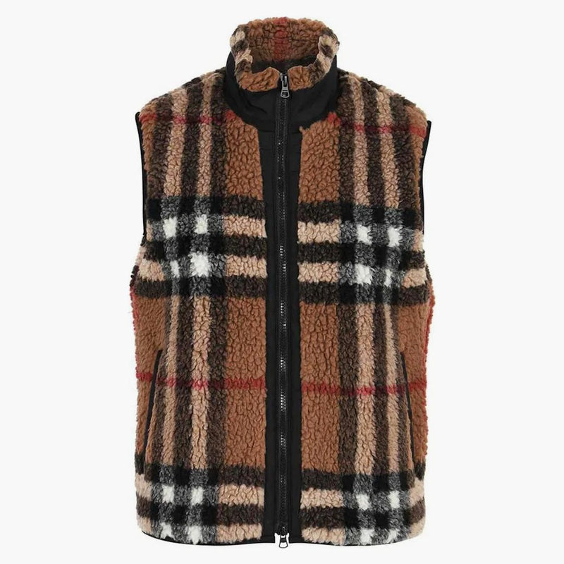Burberry Check Hillend Vests Brown Check