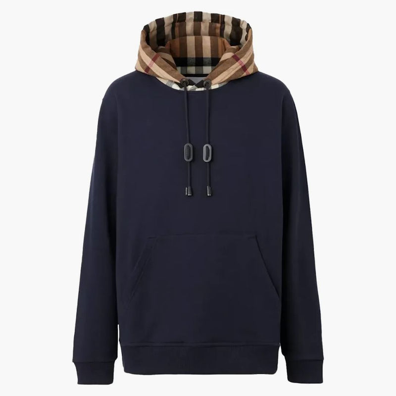 Burberry Check Hood Cottodie Coal Coal Blue