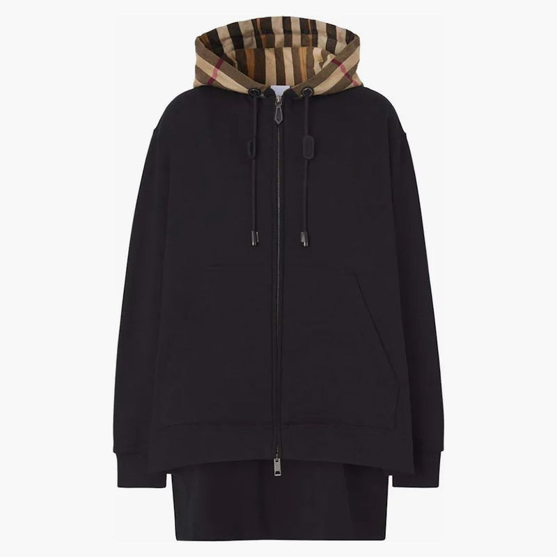 Burberry Controlla Cappuccio con cappuccio Black Beige