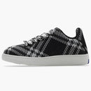 Burberry marque de la caja de punto Sneaker Black White