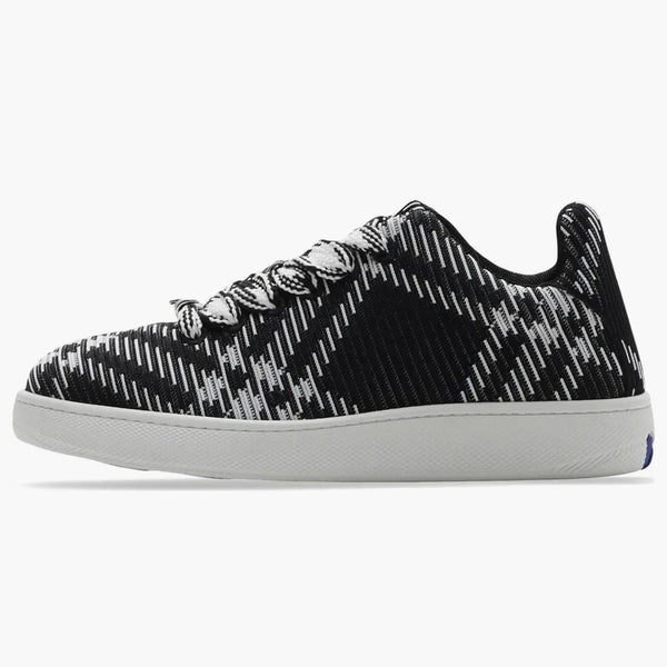 Burberry Check Knit Box Sneaker Black White
