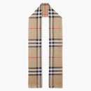Burberry Check Lightweight Wool Silk Scarf Archive Beige