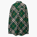 Burberry zkontrolujte košili s dlouhým rukávem zelenou