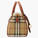 Burberry Check Mini Bowling Bag Archive Beige/Briar Brown