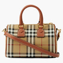 Burberry Check Mini Bowling Bag Archive Beige/Briar Brown