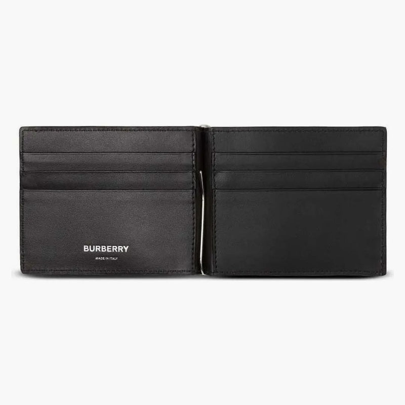 Burberry Check Money Clip bifold peněženka béžová