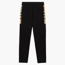 Pannello di controllo burberry pantaloni da jogging di cotone nero