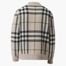 Burberry Check-Pattern Cardigan Light Brown