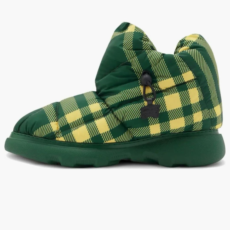 Burberry Check polštář boty zelená bílá