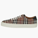 Burberry Check Print Low-top Sneaker Dark Brown
