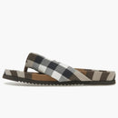 Burberry Check Print Thong Sandals Brown