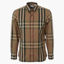 Burberry Check Shirt Pebble