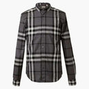 Burberry Check Shirt Grey