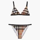 Burberry Check Triangle Bikini Archive Beige