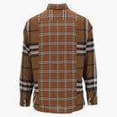 Burberry Check Woven Shirt Brown