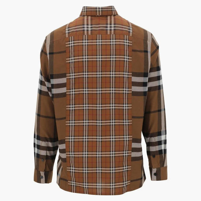 Burberry check vävd skjorta brun