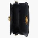 Burberry Check and Leather Elizabeth Bag Small Dark Birch Brown