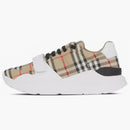 Burberry Check and Leather Sneakers Archive Beige (Women's)
