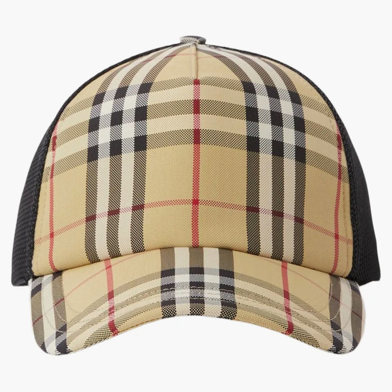 Burberry Check and Mesh Cap Archive Beige