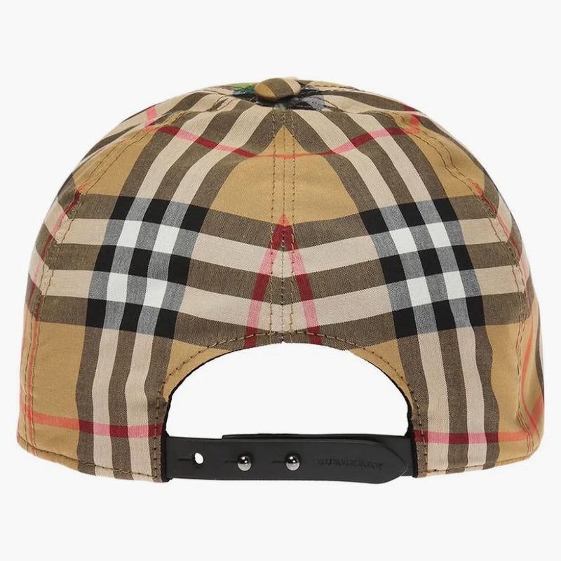 Burberry zkontroloval baseballovou čepici starožitné žluté duhy