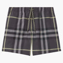 Burberry Checked Martin Swim Shorts Grey