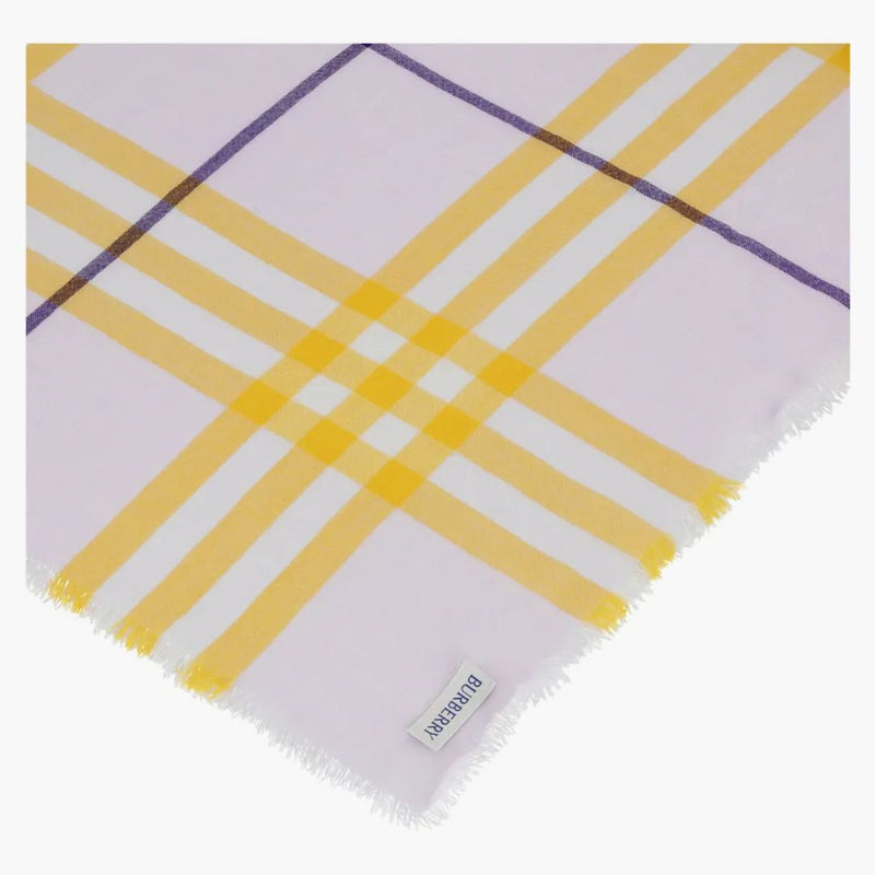 Burberry Checked Wool Scarf Multi