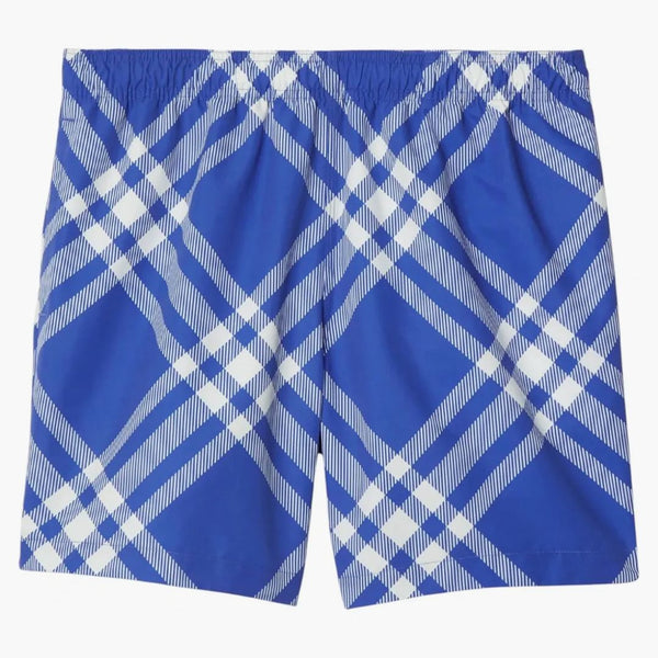 Burberry Check-print Swim Shorts Blue/white