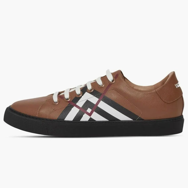Burberry Chevron Check Low-top Sneaker Brown (women's)