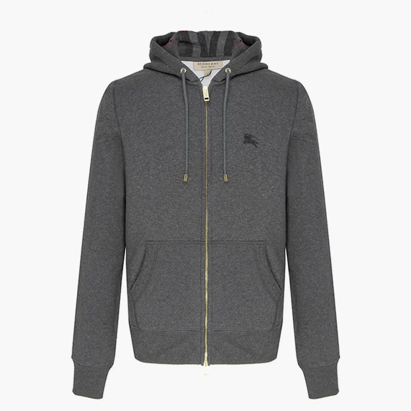 Burberry Clarendon Controllare Cappuccia con cappuccio grigio grigio