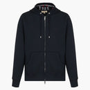 Burberry Clarendon Zkontrolujte kapuce zip Up Hoodie Navy