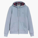 Burberry Clarendon Zip Up Check Hoodie Blue Blue