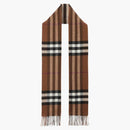 Burberry Classic Check Fringed Scarf Birch Brown/Multicolor