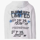 Burberry Constellations Print Cotton Hoodie White