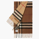 Burberry Contrast Check Cashmere Scarf Archive Beige/Birch Brown