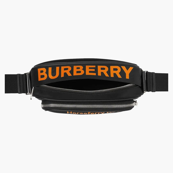 Burberry Coordinates-Print Econyl Crossbody Bag Black/Orange