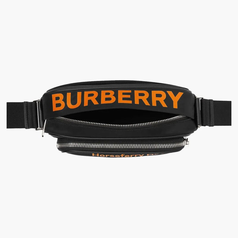 Burberry Coordinates-Print Econyl Crossbody Bag Black/Orange
