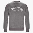 Burberry Cotton Blend Sweatshirt Gray