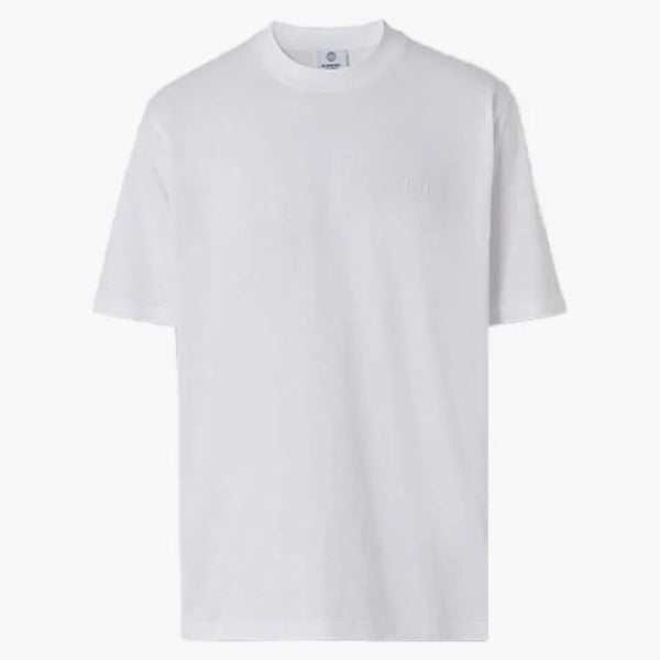 T-shirt Burberry Cotton Crewneck Bianco