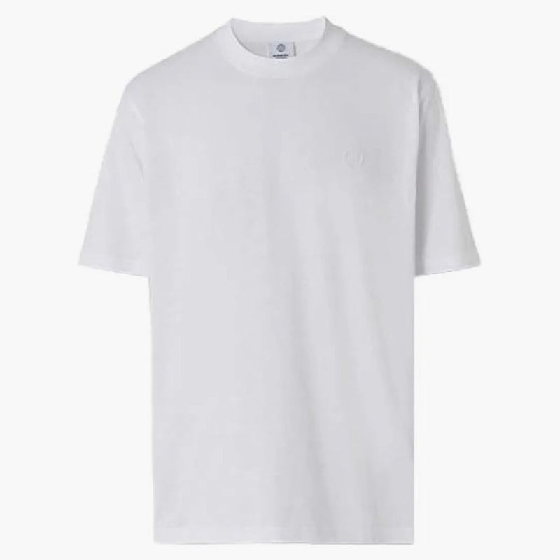 Burberry Cotton Crewneck T-shirt vit