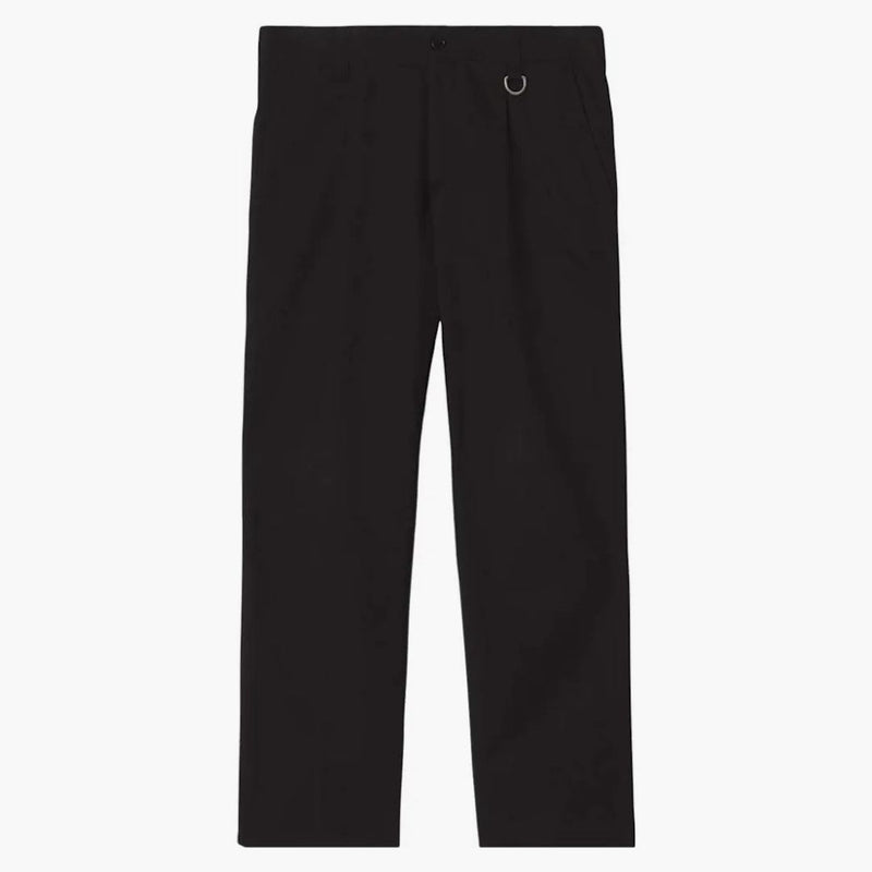 Burberry Cotton Gabardine Tailored Trousers Black